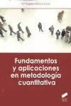 Directo De Fábrica FUNDAMENTOS Y APLICACIONES EN METODOLOGIA CUANTITATATIVA