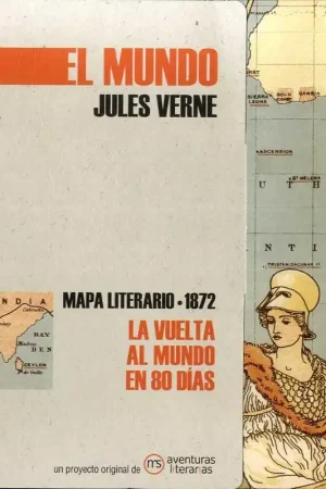 La Vuelta al Mundo en Ochenta Días "Mapa Literario 1872" Gran Oferta