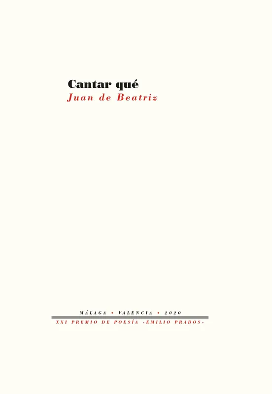 A Buen Precio Cantar Qué